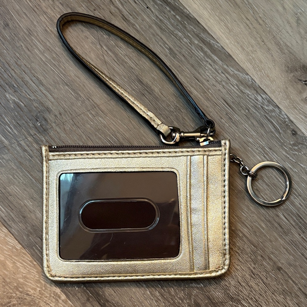 Coach Multicolor Signature Ashley Skinny ID Wallet with Keychain - Picture 2 of 5